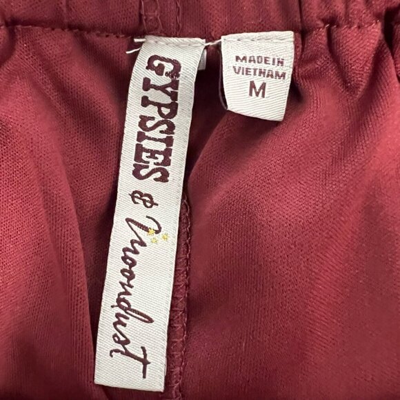 Gypsies & Moondust Womens Jumpsuit Multicolor Tie Dye Off Shoulder Sleeve M New - Picture 12 of 12